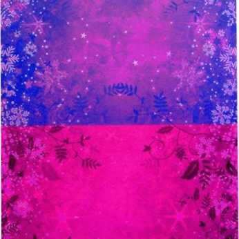 Kanban Duo Card Holly Swirls pink & purple