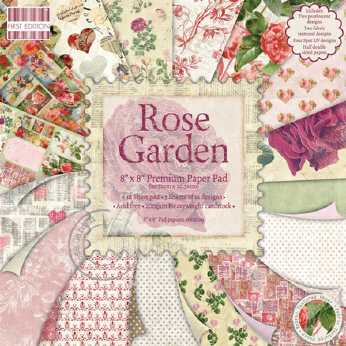First Edition Paper Pad Rose Garden 8x8"
