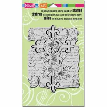 Stampendous Cling Lily Cross