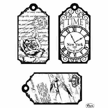 Clearstamps Tags Time