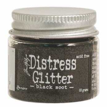 Distress Glitter Black Soot