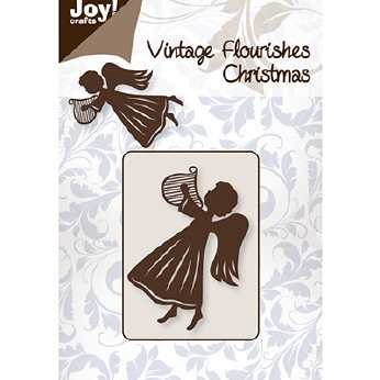 Joy Crafts Vintage Flourishes Engel mit Harfe