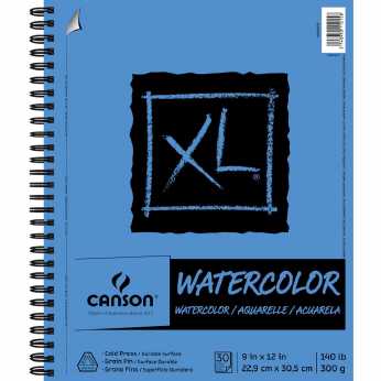 Canson XL Watercolor Pad 9x12"