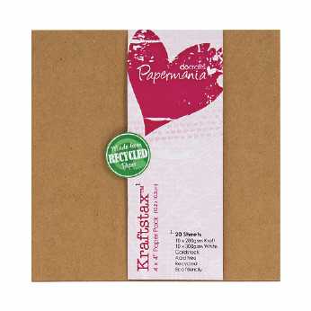 Papermania Kraftstax Paper Pack 4x4"
