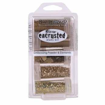 Stampendous encrusted jewel kit gold