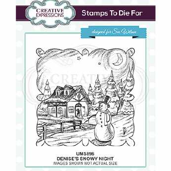 Creative Expressions Stempel Snowy Night