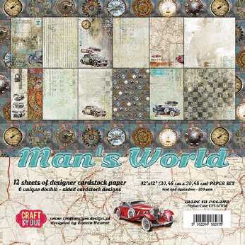 Craft & You Design Paper Pad Man´s World 12x12
