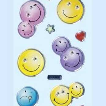 Kid´s Glossy-Stickers Smily 1