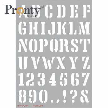 Pronty Mask stencil Alphabet