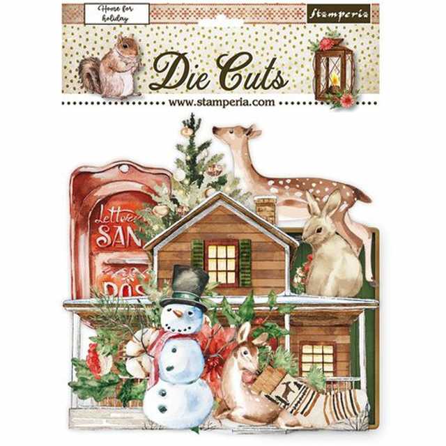 Stamperia Die Cuts Home for the Holidays