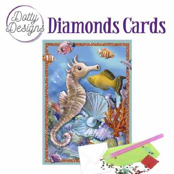 Diamond Cards Sea Horse