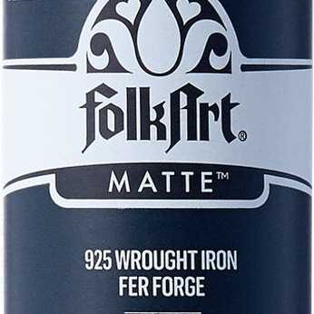 Folkart Acrylic Matte Wrought Iron