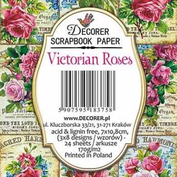 Decorer Mini Paper Pack Victorian Roses