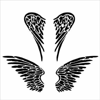 TCW Stencil Angel Wings