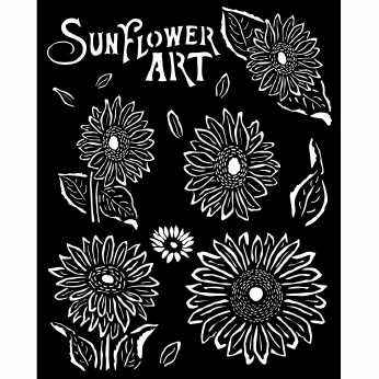 Stamperia Thick Stencil Sunflower