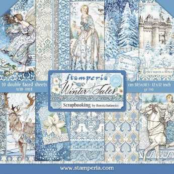 Stamperia Paper Pad Winter Tales 12x12"