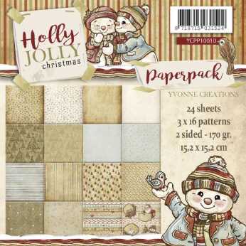 Yvonne Creations Paper Pad Holly Jolly