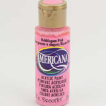 Americana acrylic paint bubblegum pink