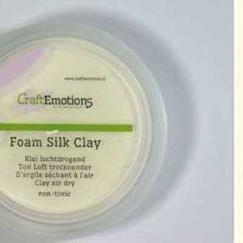 CraftEmotions Foam Silk Clay wei&szlig;