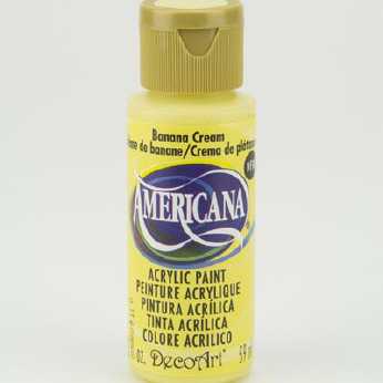 Americana acrylic paint banana cream