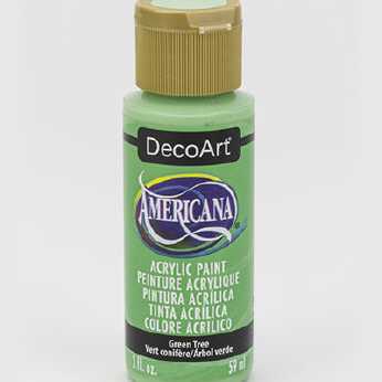 Americana acrylic paint green tree