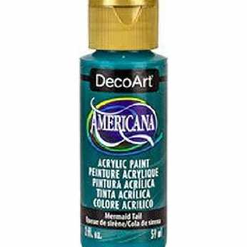 Americana acrylic paint mermaid tail