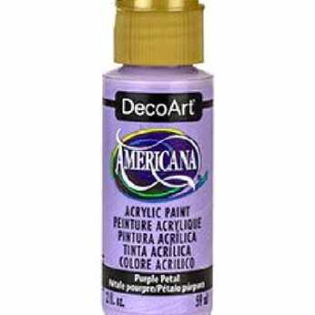 Americana acrylic paint purple petal