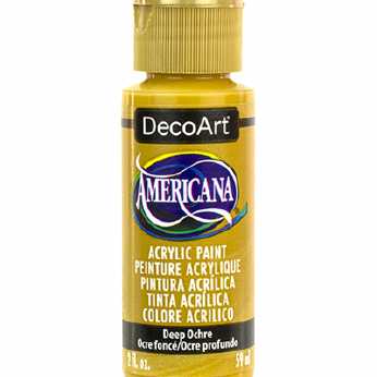 Americana acrylic paint deep ochre