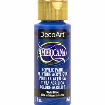 Americana acrylic paint vivid blue