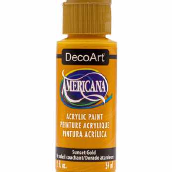Americana acrylic paint sunset gold
