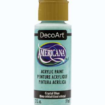 Americana acrylic paint crystal blue