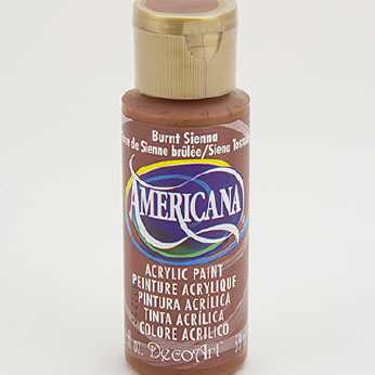 Americana acrylic paint burnt sienna