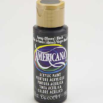 Americana acrylic paint lamp (ebony) black