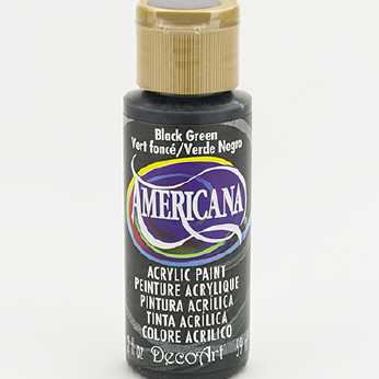 Americana acrylic paint black green