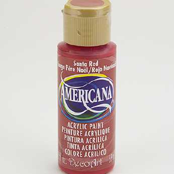 Americana acrylic paint santa red