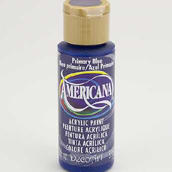 Americana acrylic paint primary blue
