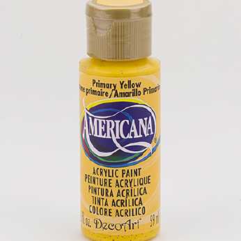 Americana acrylic paint primary yellow
