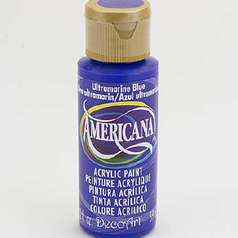 Americana acrylic paint ultramarin blue