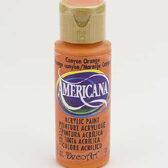 Americana acrylic paint canyon orange