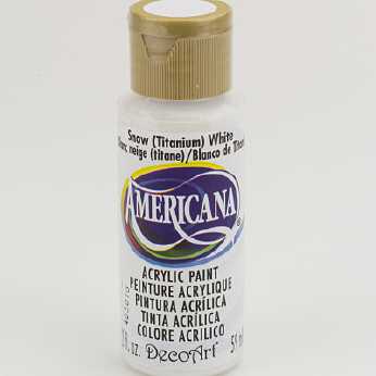 Americana acrylic paint snow (Titanium) white