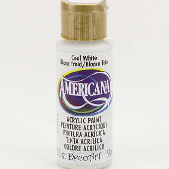 Americana acrylic paint cool white