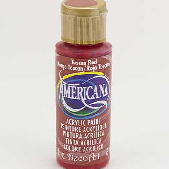 Americana acrylic paint tuscan red