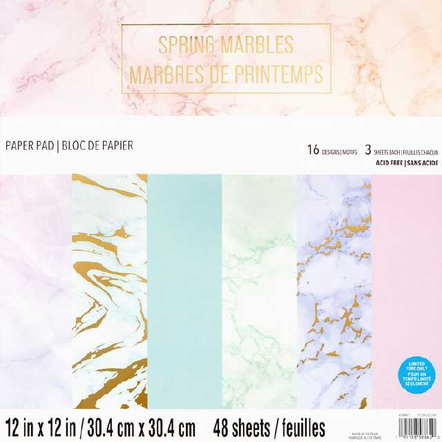 Craft Smith Paper Pad Spring Marbles