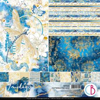 Ciao Bella Patterns Pad Indigo 12x12"