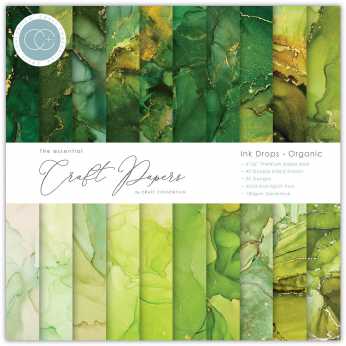Craft Consortium Paper Pad Ink Drops Organic 6x6"