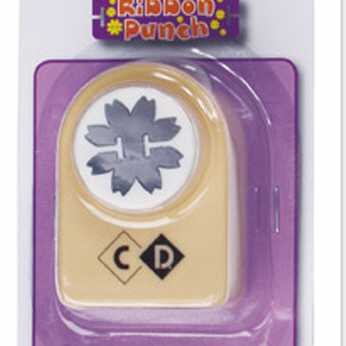 Stanzer Ribbon Punch Schildchen Blume