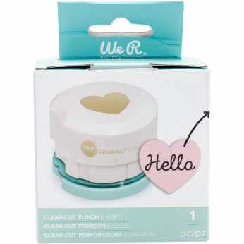We R Clear Cut Punch Heart 2"