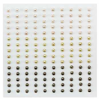 Nellie�s Klebeperlen 3 mm Set braun