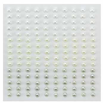 Nellie�s Klebeperlen 4 mm Set weiss