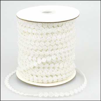Pearl Strings Mini Flowers white